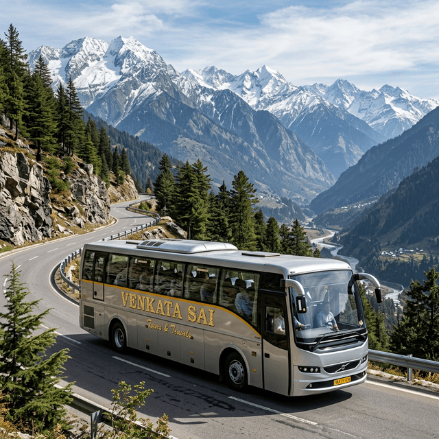 Interior of 30-seat medium bus rental Anantapur — comfortable push-back seats